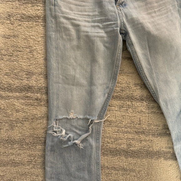 Agolde Riley Ripped Cropped Jeans - Picture 3 of 8